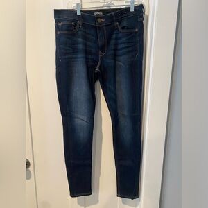 Express Dark Skinny Jeans